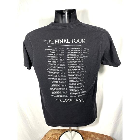 Yellowcard Final Tour T-Shirt 1997–2017 Men’s Medium Black - Picture 2 of 7
